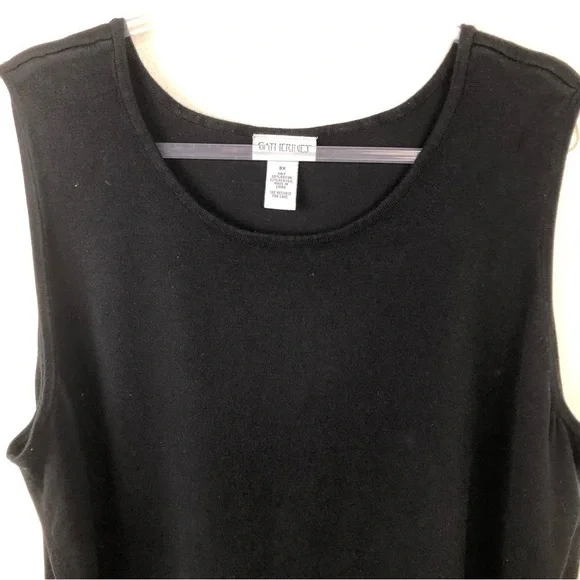 Catherine's Plus size black soft sweater tank blouse size: 3X - Picture 2 of 6
